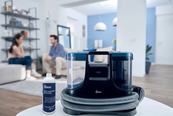 Hoover HS500 011 Pulitore a vapore portatile 1,5 L 400 W Nero, Blu