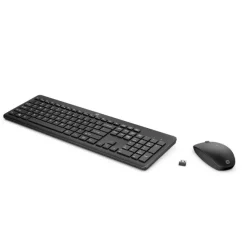 HP - COMBO TASTIERA E MOUSE HP 230, Connessione Wireless, 1600 DPI - Nero