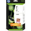 HP 62 2-pack Black/Tri-color Original Ink Cartridges