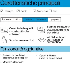 HP - Stampante ENVY 6120E 3 MESI DI INSTANT INK CON HP+, 3 in 1 Print - Scan - Copy - Bianco