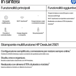 HP STAMPANTE INKJET HP DESKJET 2921 ed Instant Ink