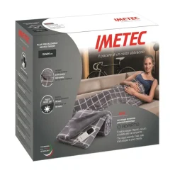 Imetec 16775 Coperta elettrica 150 W Grigio 6 temperature Lavaggio In Lavatrice
