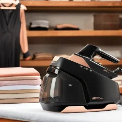Imetec Evos, Ferro da Stiro con Caldaia, Tecnologia Flash Steam con Vapore Potenziato, Pressione fino a 7 bar, Piastra Infinity Glide Alta Scorrevolezza,
