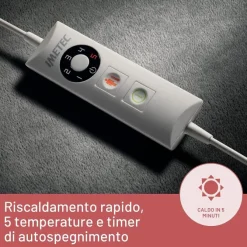 Imetec Termoforo Intellisense Cervical per cervicale e spalle, 47x52 cm, 5 temperature, Riscaldamento rapido