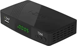 i-ZAP T366 Decoder Digitale Terrestre DVB-T2 HEVC MPEG-4 HD 10 bit colore Nero