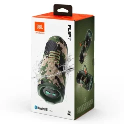 JBL Flip 7 Speaker Bluetooth Portatile Wireless, 16 Ore di Autonomia, Impermeabile IP68, Resistente alla Polvere e Antiurto, Suono Pro con AI Boost, Connessione Multi-Speaker Auracast, Squad