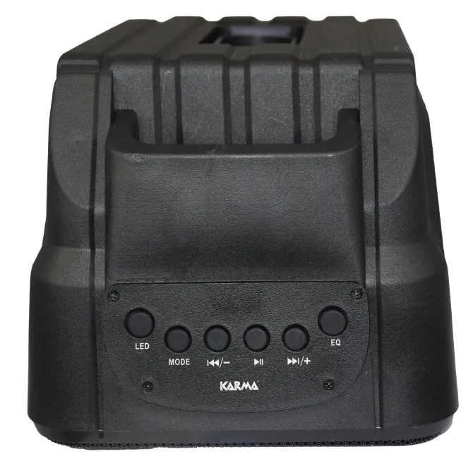 KARMA - INFINITY - Diffusore amplificato ricaricabile, Lettore MP3, Bluetooth 5.0 - Nero