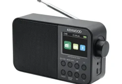 KENWOOD - CR-M30DAB - Radio sveglia, Dual Alarm, Bluetooth 5.0, 40 Stazioni memorizzabili - Nero