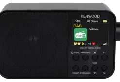 KENWOOD - CR-M30DAB - Radio sveglia, Dual Alarm, Bluetooth 5.0, 40 Stazioni memorizzabili - Nero
