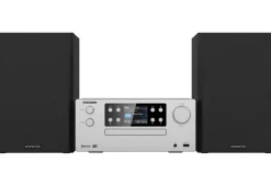 KENWOOD - Micro HiFi M-925DAB - Microsistema audio 50 Watt, Bluetooth, porta USB, Hi-Fi Riproduzione MP3 - Silver