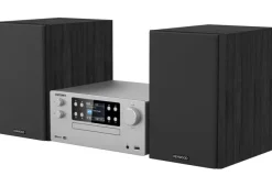 KENWOOD - Micro HiFi M-925DAB - Microsistema audio 50 Watt, Bluetooth, porta USB, Hi-Fi Riproduzione MP3 - Silver