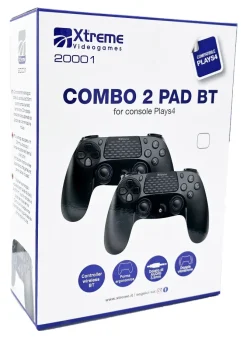 Kit due Plays 4 Wireless Controller XTREME8022804200013 con Bluetooth e ingresso cuffia