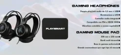 Kit Poltrona Gaming Go Smart con Sedia in ecopelle Mouse Tastiera Cuffie