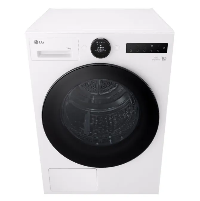 LG RHX7010TWB Asciugatrice 10kg Pompa di calore, Classe C, Motore Direct Drive, AI Dry