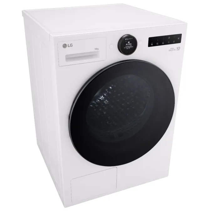 LG RHX7010TWB Asciugatrice 10kg Pompa di calore, Classe C, Motore Direct Drive, AI Dry