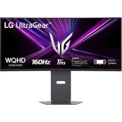 LG UltraGear 34G600A Monitor Gaming, 34 ", WQHD, 3440 x 1440 Pixel, tempo di risposta 1 ms, refresh rate 160 Hz
