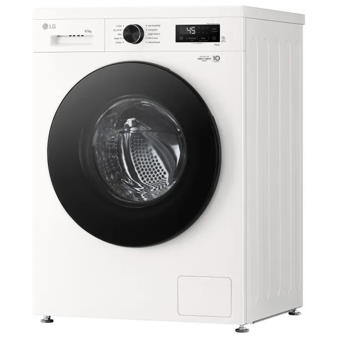 LG W4NX1095NWB Lavasciuga 9/5kg Serie X1, Classe A/E, 6 Motion Direct Drive, Wi-Fi, 1400 giri, Allergy Care, Bianca