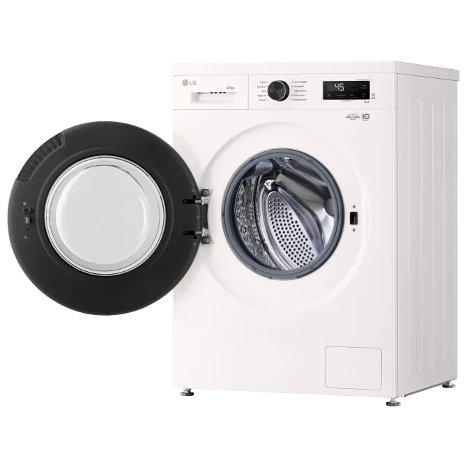 LG W4NX1095NWB Lavasciuga 9/5kg Serie X1, Classe A/E, 6 Motion Direct Drive, Wi-Fi, 1400 giri, Allergy Care, Bianca