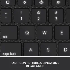 Logitech Combo Touch Grigio Smart Connector QWERTY Italiano