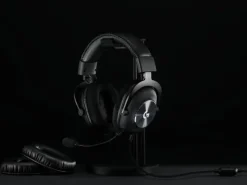 Logitech G PRO X Wired + HS Stand cuffia con microfono Gaming, audio surround 7.1 - Nero