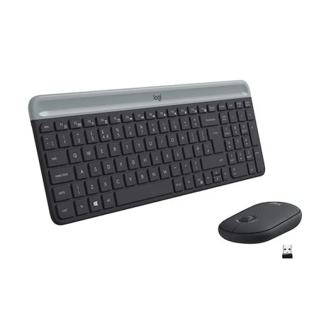 LOGITECH - MK470 Kit Tastiera + Mouse Wireless Qwerty Italiano