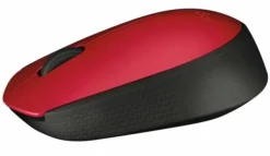 Logitech M171 Mouse Wireless, Rosso