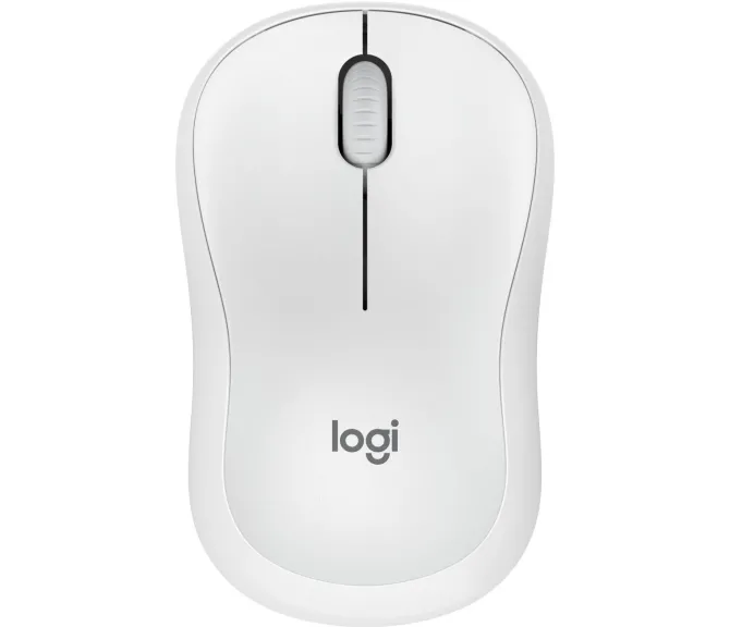 LOGITECH - Mouse M240, Bluetooth, Rotella di Scorrimento, 2 Direzioni, 1 batteria AA - Bianco