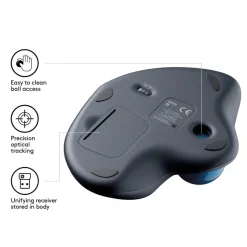 Logitech M570 Trackball Wireless – Comfort ergonomico e autonomia 18 mesi