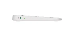 LOGITECH - Tastiera multimediale K380s Wireless, Minimal Pebble Keys 2, Pulsante Easy- Switch - Bianco
