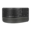 Logitech - Wave Keys tastiera Ufficio RF senza fili + Bluetooth QWERTY Italiano - Grafite