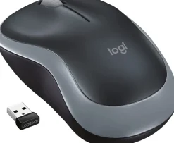 LOGITECH - Wireless Mouse M185, tecnologia wireless plug and play, Bluetooth, batteria un anno di autonomia - Nero