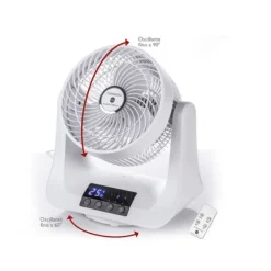 Macom Tornado Ventilatore Doppia Oscillazione Automatica 3 Differenti Velocità