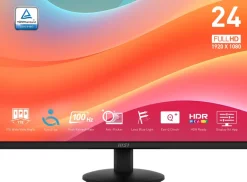 MSI Pro MP242L Monitor PC 60,5 cm (23.8") 1920 x 1080 Pixel Full HD LCD Nero