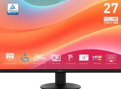 MSI Pro MP272L Monitor PC 68,6 cm (27") 1920 x 1080 Pixel Full HD LED Nero