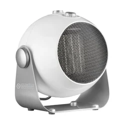 Olimpia Splendid Caldodesign Interno Argento, Bianco 1800W Stufetta con elettroventola