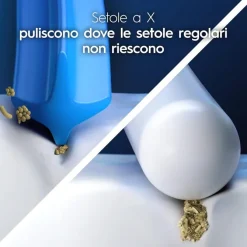 Oral-B Testine di Ricambio Pro, Cross Action, Nere, 10 Ricambi - 10 Testine di Ricambio per Spazzolino Elettrico, Autentiche, Setole Angolate che si Adattano a ogni Dente per una Pulizia Profonda
