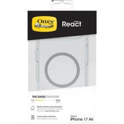 OtterBox React Series Clear – Custodia MagSafe ultrasottile e resistente per smartphone