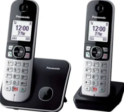 Panasonic KX-TG6852JTB 2 Cordless Nero