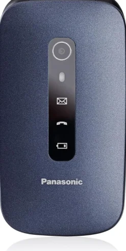 Panasonic KX-TU550EXC Telefono 4G Cellulare Essenziale per Anziani a Conchiglia, Fotocamera da 1.2MP, Telefono per Anziani con Schermo Grande da 2.8", 300 Ore di Standby, Blu