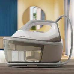 PHILIPS Ferro da Stiro con Caldaia a Vapore Potenza 2400 W Capacità 1,4 Litri colore Grigio Bianco Serie 2000 - PSG2000/80