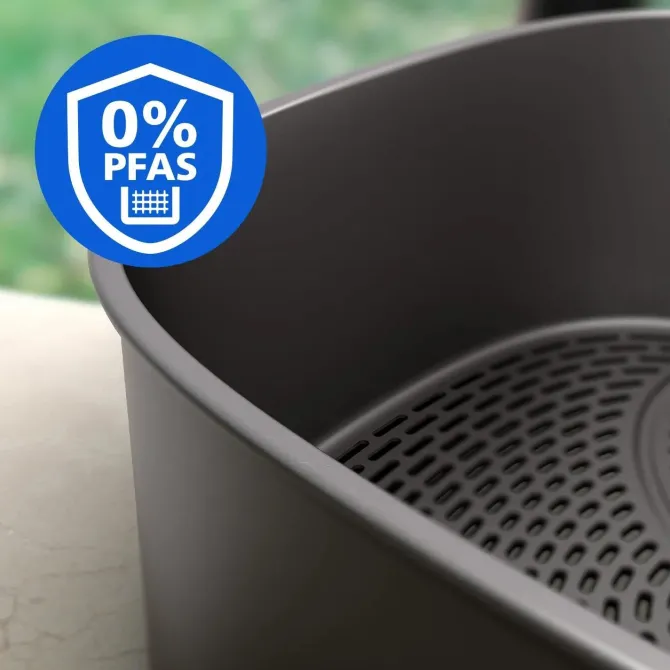 Philips Serie 4000 Airfryer doppio cestello Verticale, Friggitrice ad aria da 10L, 13 metodi di cottura, Rivestimento ceramica PFAS Free, Pulizia in lavastoviglie, App ricette, NA462/70