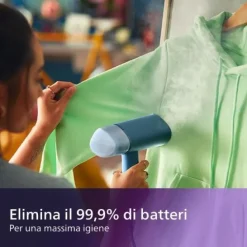Philips Stiratrice verticale a vapore Serie 3000 STH3000/20- 1000 W, Serbatoio da 100 ml - Blu