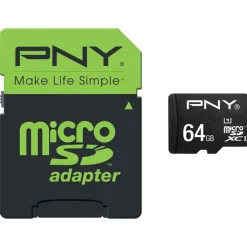PNY 64GB High Performance MicroSDXC 80MB/s 64GB MicroSDXC UHS-I Class 10 memoria flash