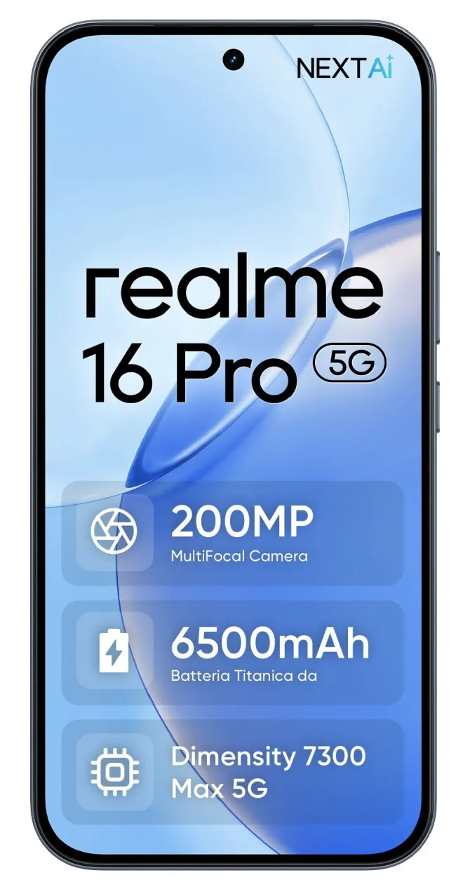 realme 16 PRO 8GB/256GB Grigio – Display 6.8" e Fotocamera 200MP