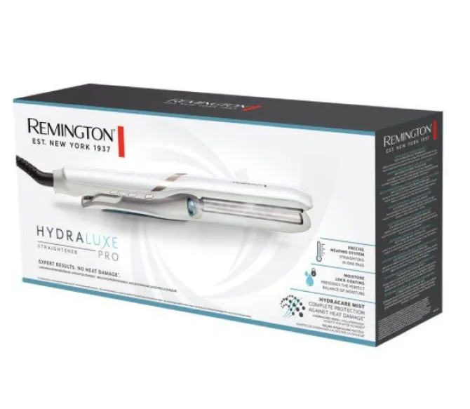Remington Piastra per Capelli Lisci, Piastra Lisciante a Vapore, Protezione Totale dai Danni da Calore, Hydraluxe Pro, Serbatoio d'acqua integrato, S9001