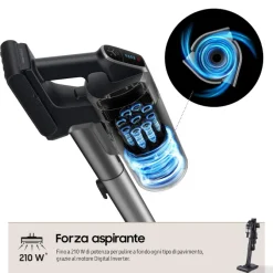 Samsung Aspirapolvere senza filo Jet™ 95 complete extra 210W VS20C9554TK