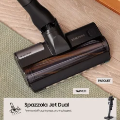 Samsung Aspirapolvere senza filo Jet™ 95 complete extra 210W VS20C9554TK