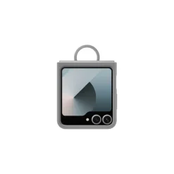 SAMSUNG - Custodia Silicone Z Flip 6 Ring Gray