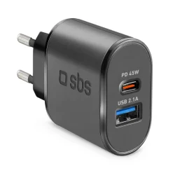 SBS Carica batterie TETRUSBTCPD45WK Nero