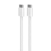 SBS - Cavo in tessuto da USB-C a USB-C PUCCCFABK415MTWHI - Bianco
